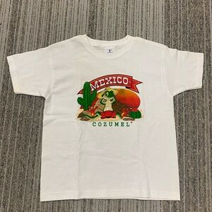 Kids' White T-Shirt with Mexico Cozumel Graphic